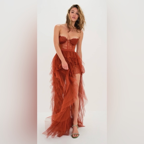 NWT For Love & Lemons Bustier Gown Size XS Prom Dress - Picture 2 of 6